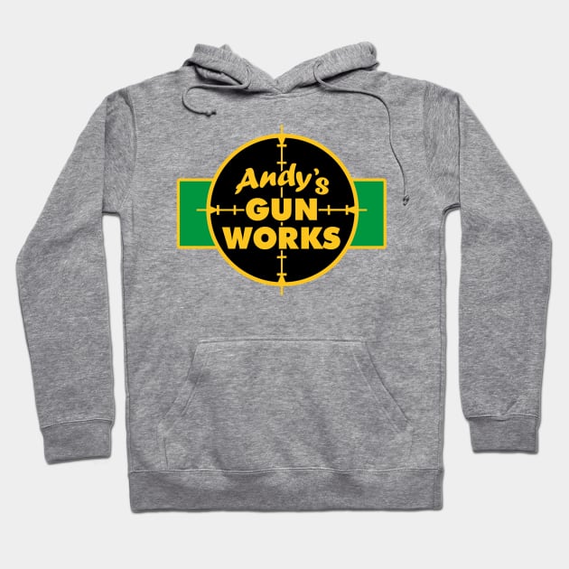 Gun Works - Zombie Movie Hoodie by buby87